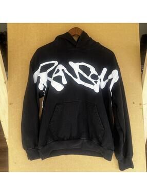 Ransom Oversized Graffiti Wrap-Around Graphic Hoodie (M) Men